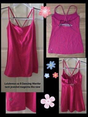 lululemon athletica magenta Dancing Warrior Tank Top